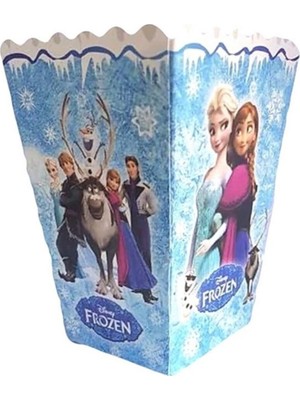 Deniz Parti Süsleri Frozen Parti Şöleni Popcorn Kutusu 8'li