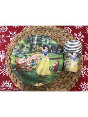 Pamuk Prenses Tabak Bardak Seti 8 Kişilik