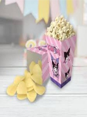 Genel Tedarik 8’li Kuromi Mısır Kutusu Seti – Kuromi Popcorn Kutusu