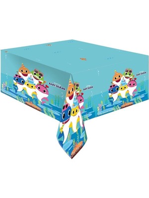 Çocuk Sevimli Babyshark Masa Örtüsü (120X180 Cm)