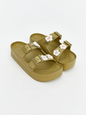 Lc Waikiki Yeni Sezon Çiçek Baskılı Kadın Terlik