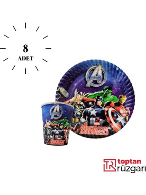 Avengers Tabak Bardak 8'li