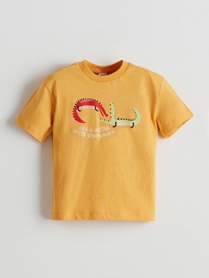 Lc Waikiki Yeni Sezon Timsah Baskılı Erkek Çocuk Tişört