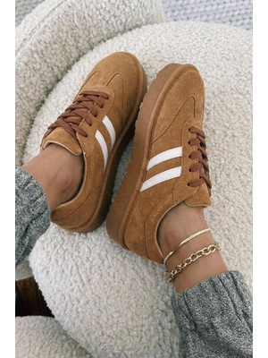 I Love Shoes Vireo Kadın Spor Ayakkabı Taba Süet