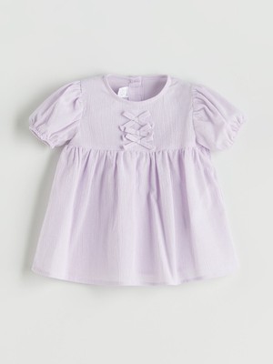 Lc Waikiki Yeni Sezon Kurdele Detaylı Pamuklu Kız Bebek Elbise