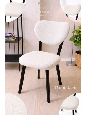 UY STYLE Jakarli Kumaş Elma Sandalye Kılıfı ,lastikli,esnekli Sandalye Örtüsü(Çubuk Desen) 1 Adet