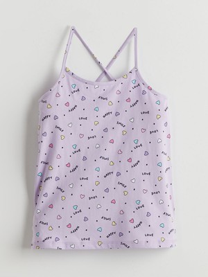 Lc Waikiki Yeni Sezon Kare Yaka Kız Çocuk Pijama Üst