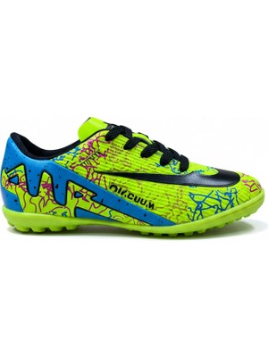 Modayak Walked Flet Sarı Siyah Çorapsız Halı Saha Krampon Futbol Ayakkabısı