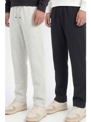 Veleno Erkek 2'li Avantajlı Paket Baggy Bol Paça Bel Lastikli Pike Pantolon