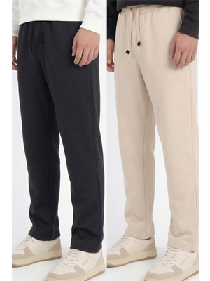 Veleno Erkek 2'li Avantajlı Paket Baggy Bol Paça Bel Lastikli Pike Pantolon