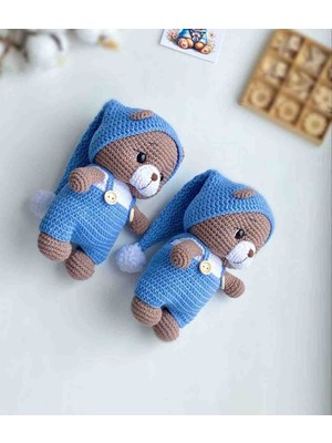 Elizi Dünyası Amigurumi Mavi Tulumlu Uykucu