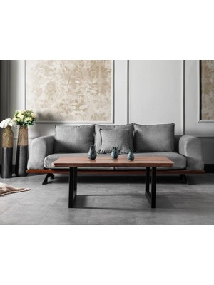 CopperWood Kütük Masa Orta Sehpa Lüx Ahşap Masa