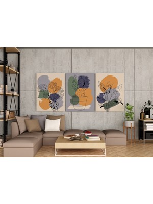 Sensei Sticker 3D Kanvas Tablo - Yüksek Kalite - Kalın Çıta -3 Set