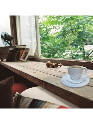 Asb Ambalaj Kağıt Bardak Altlığı Cam Bardak Altlığı Yuvarlak Papatya Tırtıklı Kesim 80 mm 250 Adet