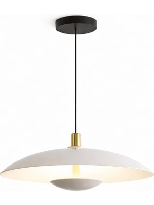 Noya Lighting Avize - Modern Avize Modelleri - Mutfak Salon Avizesi - LED Avize - Ledli Gri Avize - Çap 45CM
