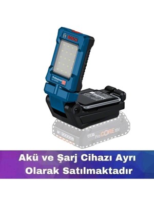 Bosch Iş Işığı, Akülü, Led, 18V, 800 Lümen, Dayanıklı ve Taşınabilir