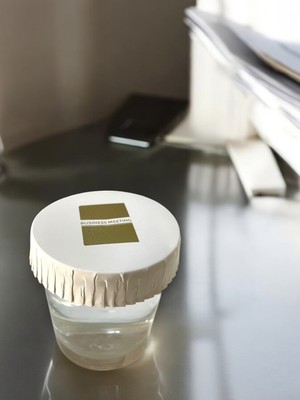 Asb Ambalaj Karton Bardak Kapağı Iş Toplantısı Iş Yemeği Business Baskılı Bardak Kapağı 75 mm 100 Adet