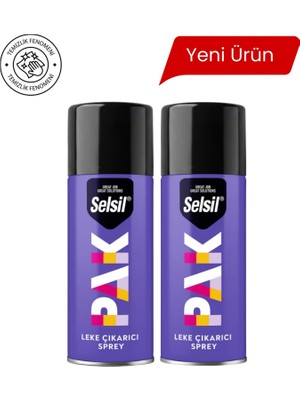 Selsil 2x Leke Çıkarıcı Sprey | Kumaşlarda Yağ ve Inatçı Lekeler Için Pratik Çözüm
