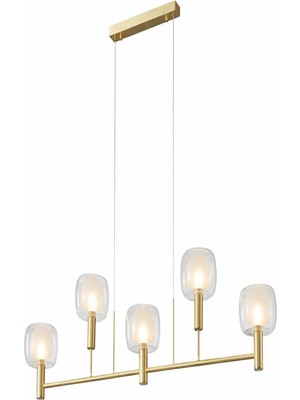Noya Lighting Modern Avize - Avize Modelleri - Yemek Masası Avizesi - Salon Avizesi - 5 Başlıklı Avize - 115CM