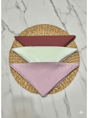 Bsa 3'lü Pamuklu Tülbent Seti, 100X100 Yumuşak Yazma, Tülbent, Hediyelik 3'lü Tülbent Seti, Günlük Yazma