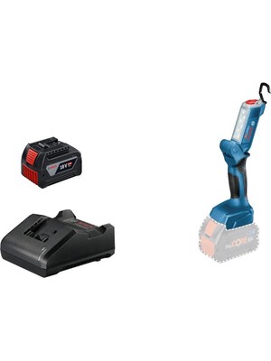 Bosch 18V-300 C Akülü Fener, 3.0AH Batarya ile Güçlü ve Şarjlı Işık