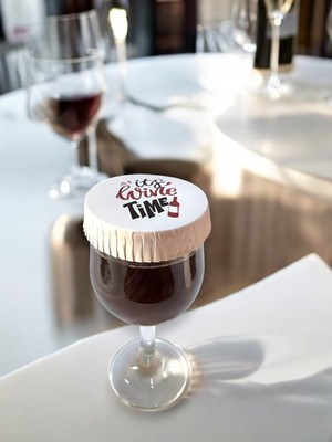 Asb Ambalaj Şarap Kadehi Bardak Kapağı Kağıt Bardak Kapağı 75 mm 100 Adet