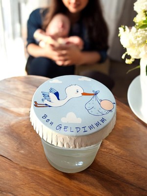 Asb Ambalaj Bebek Doğum Günü Cam Bardak Kapağı Tıkayıcı Tek Kullanımlık 75 mm 100 Adet