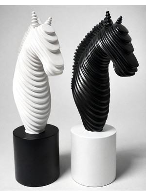 Hediye Bahçesi 25X14 cm Özel Tasarım Polyester At Büstü