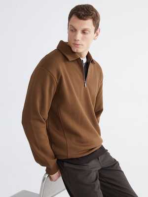 Lc Waikiki Yeni Sezon Polo Yaka Erkek Kalın Sweatshirt