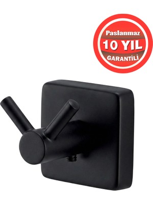 Banyom Home Paslanmaz Pirinç Montajlı Vizyon Bornozluk Banyo Askısı