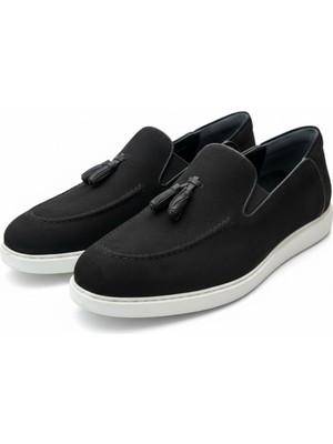 Zueofficial Erkek Hakiki Süet Deri Püsküllü Loafer Ayakkabı – Günlük & Şık Kullanım