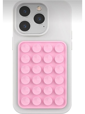 TeknoBeyza Silikon Vakumlu Telefon Tutucu Cep Telefonu Için Tutacak Telefon Arkası Silikon Vantuz Güçlü Tutuş