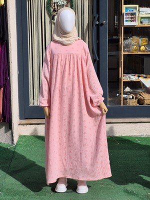 Nurul Kisve Hac Umre ve Günlük Müslin Çocuk Tesettür Elbise