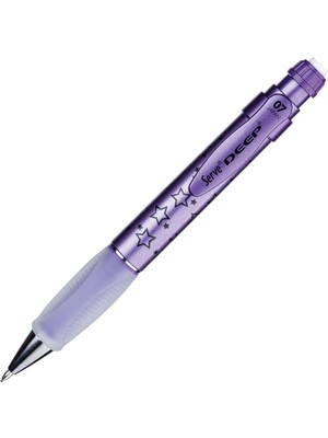 Hepta Collection Serve Deep Mekanik Kursun Klm 07MM Metalık Mor Yıldız Deseni