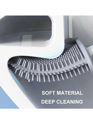 Hepta Collection Mithra Life Silikon Esnek Beyaz Renk Tuvalet Fırçası MIT1039