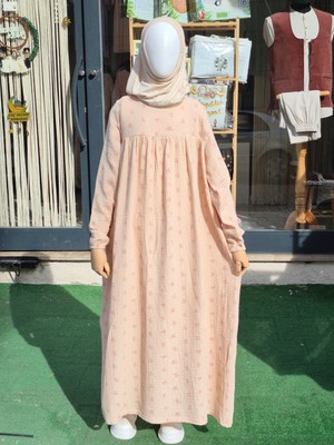 Nurul Kisve Hac Umre ve Günlük Müslin Çocuk Tesettür Elbisesi