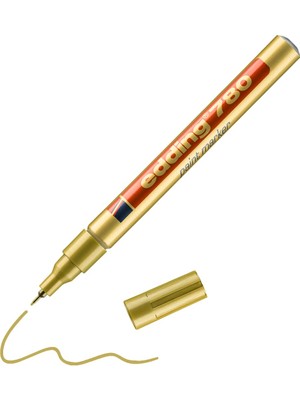 Hepta Collection Edding 780 Boya Kalemi - Beyaz - 1 Kalem - 0,8 mm Yuvarlak Uç