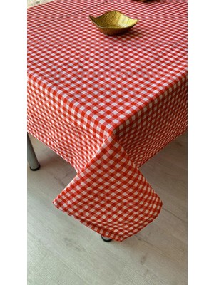 Hepta Collection Defnelam Piknik Örtüsü Sofra Bezi 170X170 cm (Kırmızı (10 mm Kare))