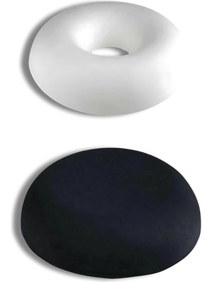 Hepta Collection Ortopedik Oturma Simidi Basur Minderi Oturma Minderi Oturma Simidi Yastığı Pu Visco, , Siyah, Standa