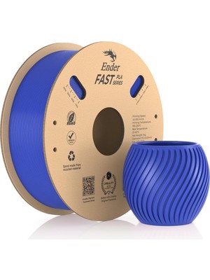 Hepta Collection Creality Ender Fast Pla 1,75 Mm, 3D Yazıcı 300 Mm/sn'ye Kadar Yüksek Hız, Geri Dönüştürülebilir Kart