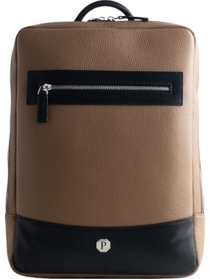 Hepta Collection Deri Laptop Sırt Çantası, 38X26X6 Cm, Modern Tasarım