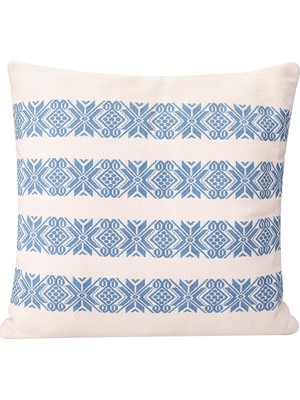 Hepta Collection Chantilly Mavi Dokuma Pamuk Yastık 50X50CM