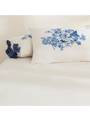 Hepta Collection Home MELANIE%100 Pamuk 2'li Yastık Kılıfı Mavi