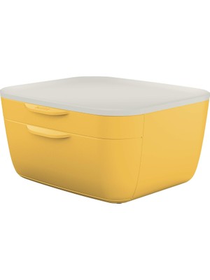 Hepta Collection Leitz 2 Bölmeli Çekmece Seti, Sıcak Sarı, Cosy Serisi, 53570019