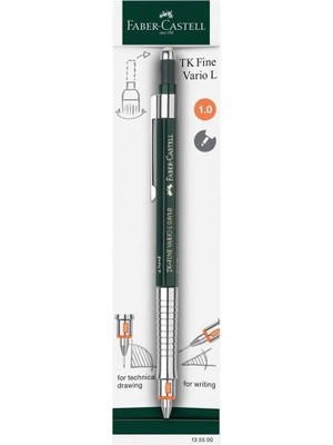 Delixa Faber-Castell Versatil Kalem, 0.9 Mm, Silgili, Yeşil