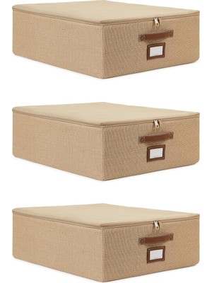 Delixa Ocean Home Textile 3'lü Orta Boy Jüt Destekli Hurç Set 45 x 55 x 18 cm