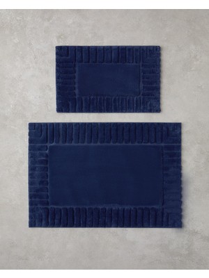 Hepta Collection Pearly Pamuklu Banyo Paspası Seti Lacivert