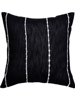 Hepta Collection Concept Ava Çizgili Kırlent Siyah 50 x 50 cm