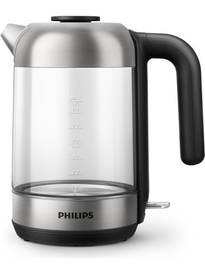 Delixa HD9339/80 Cam Su Isıtıcısı, 1,7 Litre, LED Aydınlatma, Kuru Çalışma Koruması, Çıkarılabilir Mikro Sü