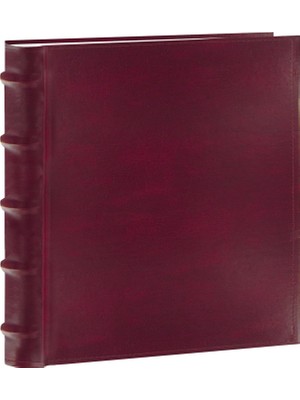 Delixa Photo Albums CLB-257/BG 200 Cepli Avrupa Gümrüklü Deri Fotoğraf Albümü, 5 x 17,7 cm Baskılar, Bordo